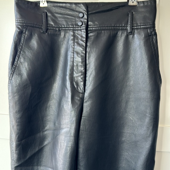 Wilfred black faux leather pants. Size 10 - Picture 2 of 8